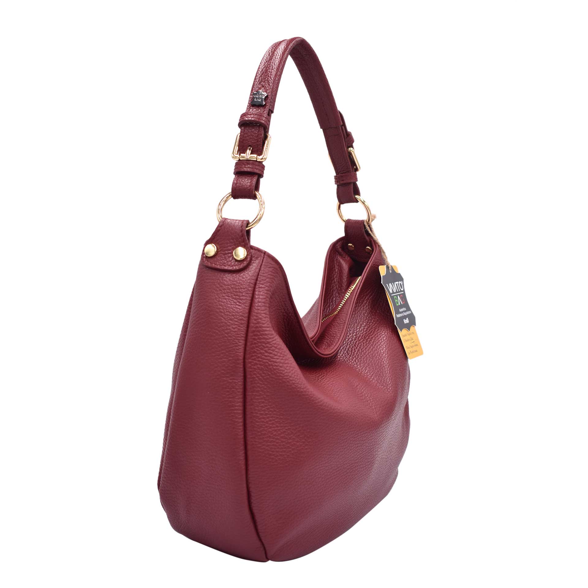 borsa_a_spalla_morbida_vera_pelle_manico_unico_vanto_bag_Vera_bordeaux2